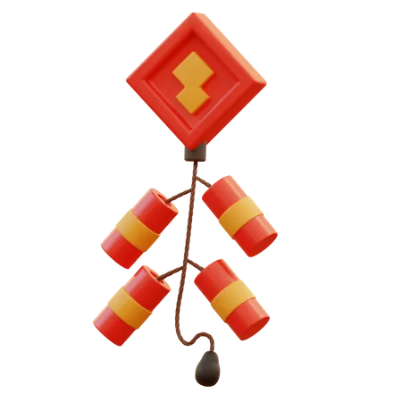 Fire Cracker  3D Icon
