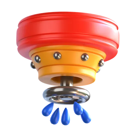 Fire Detector 3 D Rescue And Response Icon 3D Icon