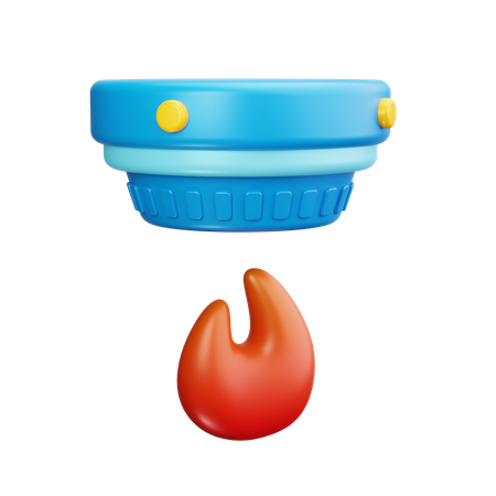 火災探知機  3D Icon