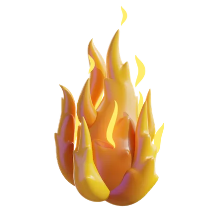 Fire Element  3D Icon