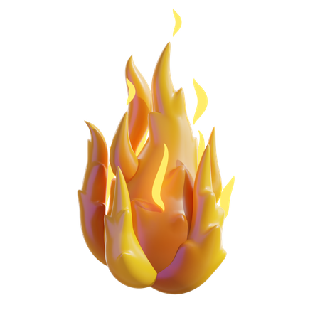Fire Element  3D Icon