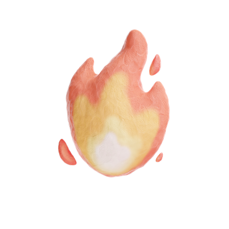 Fire Emoji  3D Logo