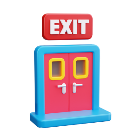 Fire Exit  3D Icon