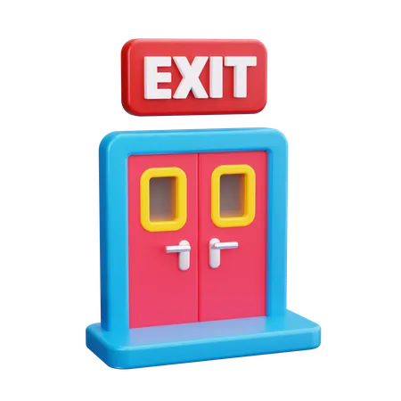 Fire Exit  3D Icon