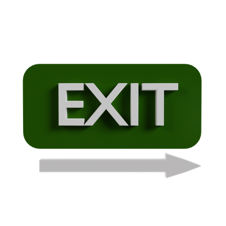 Fire Exit  3D Icon