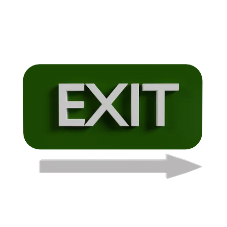 Fire Exit  3D Icon