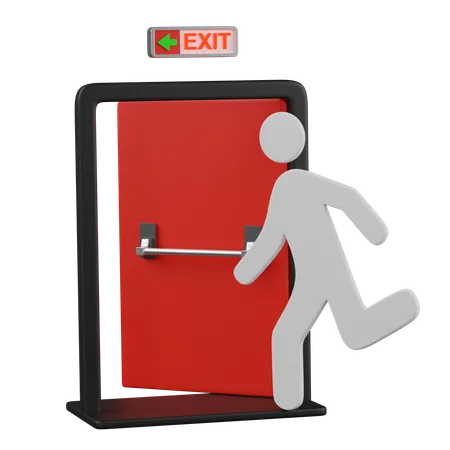 Fire exit  3D Icon