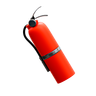 hand fire extinguisher 3d logo