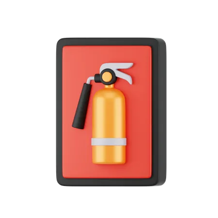 Fire Extinguisher Sign  3D Icon