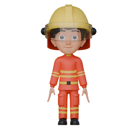 Fire Fighter  3D Icon