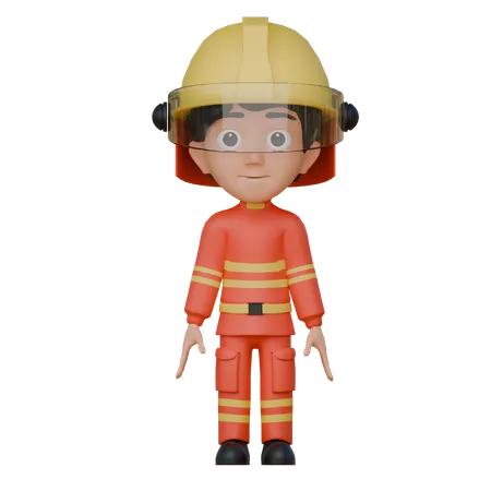 Fire Fighter  3D Icon