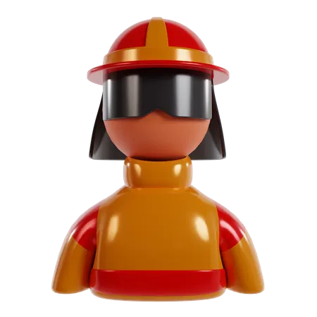 Fire Fighter  3D Icon