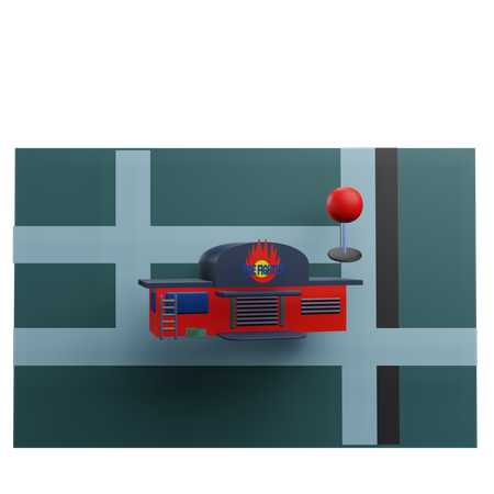 Fire Fighter Location  3D Icon