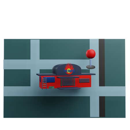 Fire Fighter Location 3D Icon