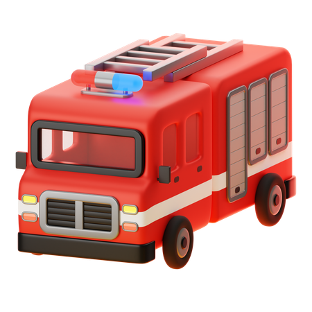 FIRE FIGHTERS TRUCK  3D Icon