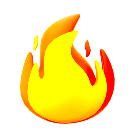 Fire Flame  3D Icon