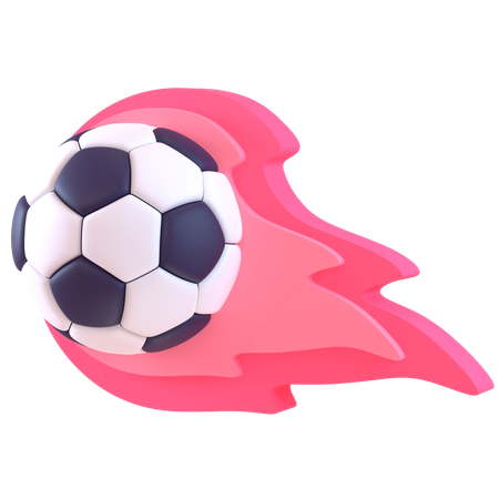 Fire Football  3D Icon