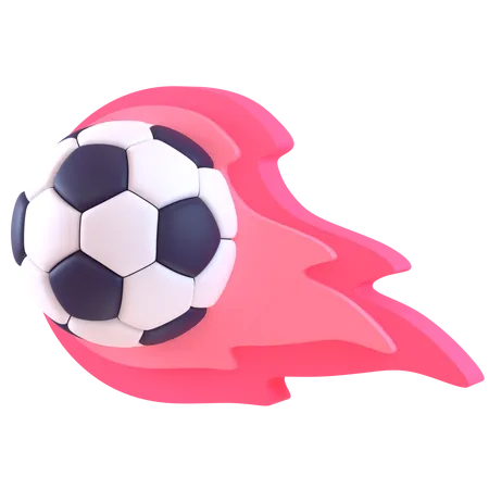 Fire Football  3D Icon