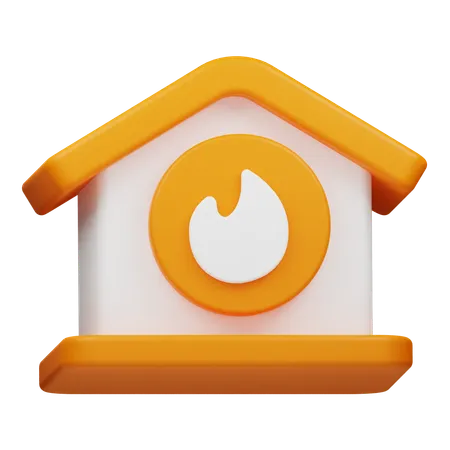 Fire House  3D Icon