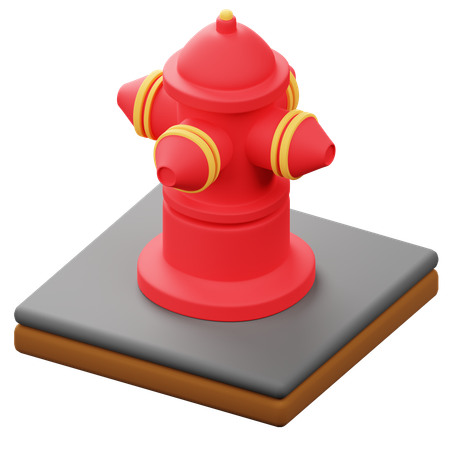 소화전  3D Icon