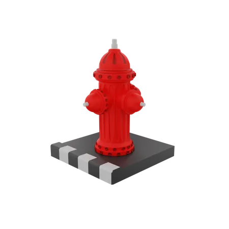 Fire Hydrant  3D Illustration