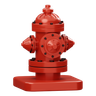 fire hydrant emoji 3d
