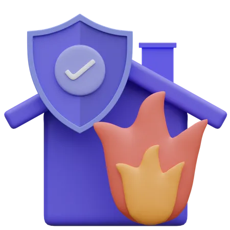 Fire Insurance  3D Icon