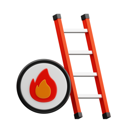 Fire Ladder  3D Icon