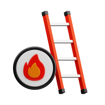 Fire Ladder  3D Icon