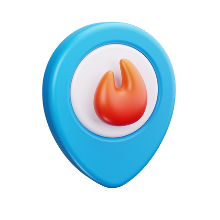 Fire Location  3D Icon