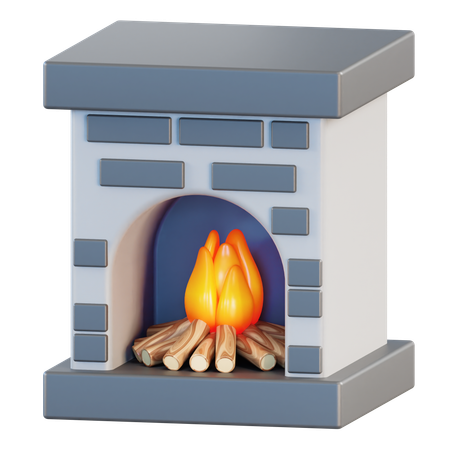 Fire place  3D Icon