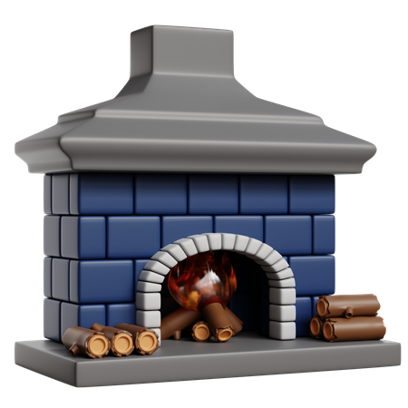 Fire Place  3D Icon