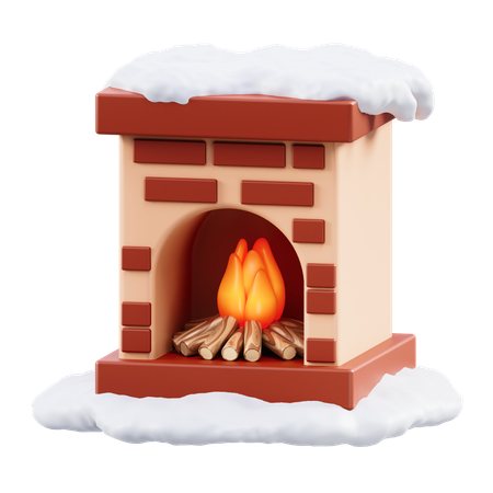 Fire place  3D Icon