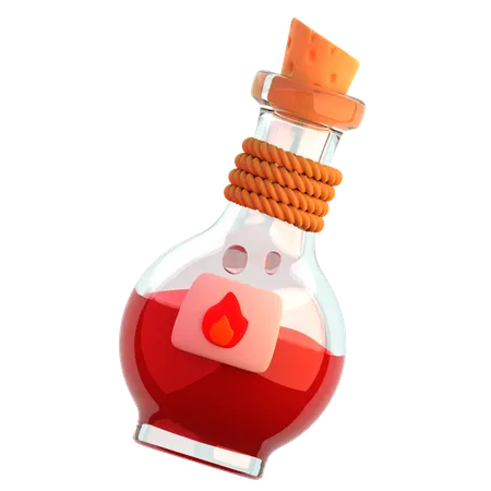 Fire Potion  3D Icon