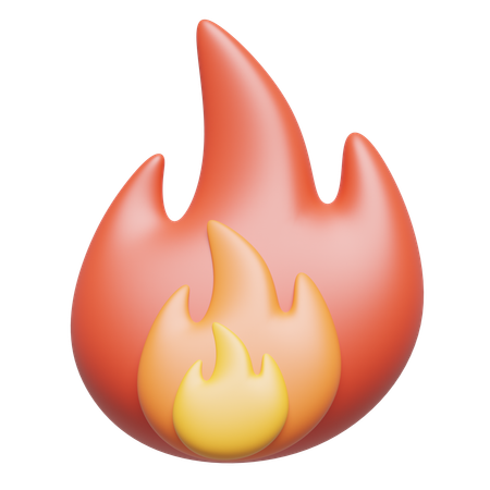 Fire Red  3D Icon