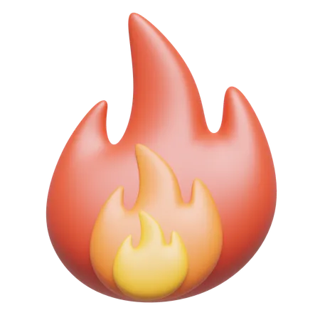 Fire Red  3D Icon