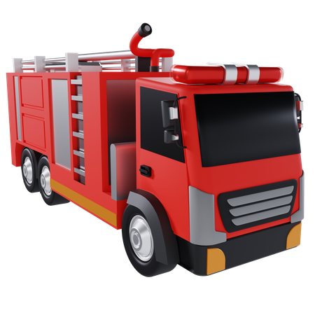 Fire Rescue Truck  3D Icon