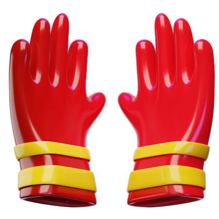 Fire Resistant Gloves  3D Icon