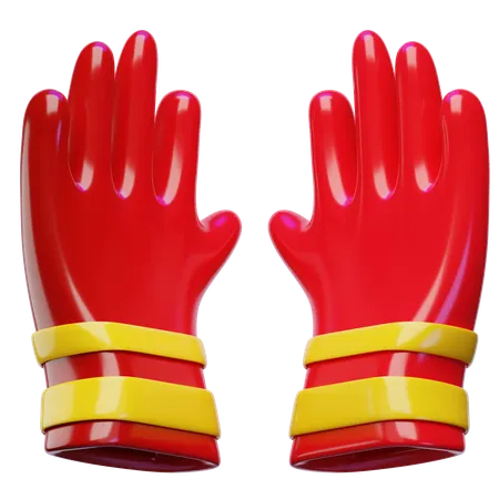 Fire Resistant Gloves  3D Icon