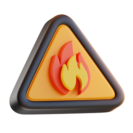 Fire Sign  3D Icon