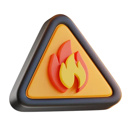 Fire Sign  3D Icon