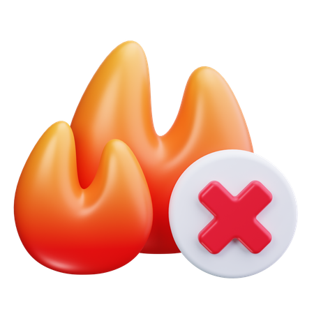 Fire Sign  3D Icon