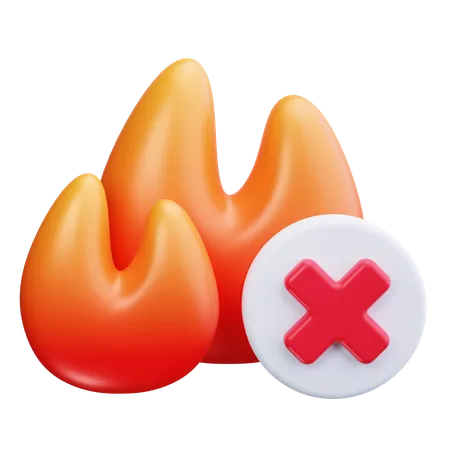 Fire Sign  3D Icon