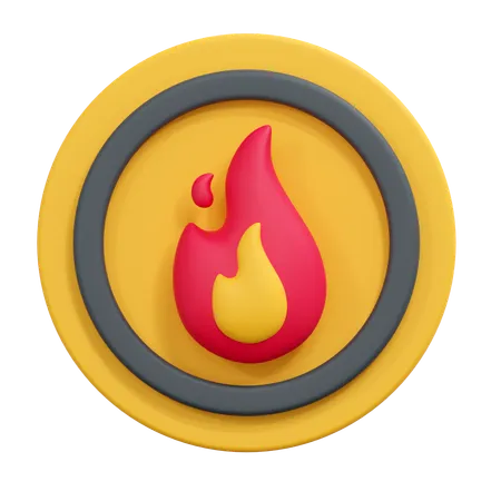 Fire sign  3D Icon