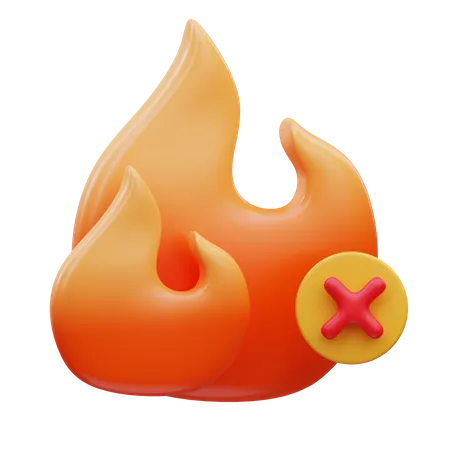 Fire Sign  3D Icon