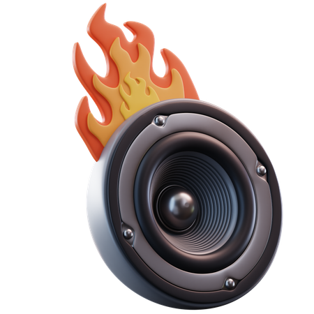 Fire Speaker  3D Icon