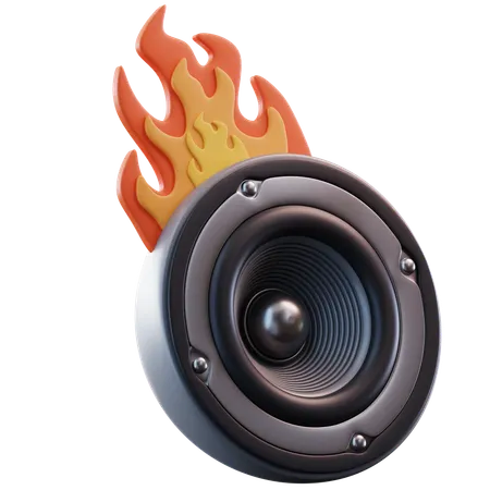 Fire Speaker  3D Icon