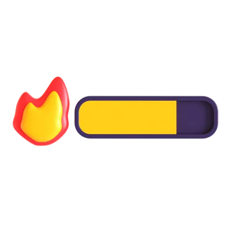 Fire Spell Bar  3D Icon