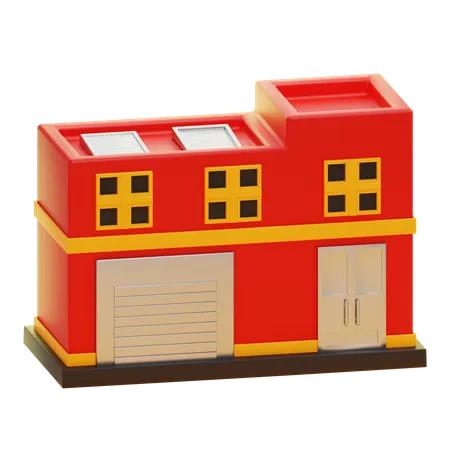 消防署  3D Icon