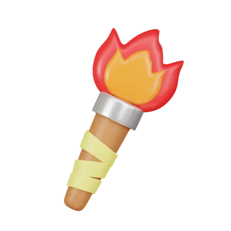 Viking Torch 3 D Icon 3D Icon